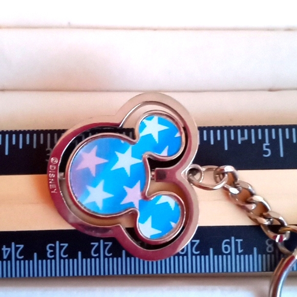 DISNEY AMERICAN PRIDE MICKEY HEAD KEY RING - Picture 8 of 9